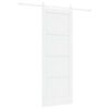 vidaXL Posuvn&eacute; dvere 78 x 211 cm Kompozitn&eacute; drevo Biela