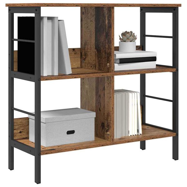 vidaXL Reg&aacute;l na knihy Star&eacute; drevo 82 x 32 x 79 cm Kompozitn&eacute; drevo