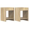 vidaXL Stojan na rastliny 2 ks Sonoma dub 30 x 30 x 40 cm