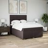 vidaXL Boxspring posteľ s matracom tmavohned&aacute; 140x190 cm l&aacute;tka
