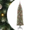 vidaXL Umel&yacute; chud&yacute; vianočn&yacute; strom Zelen&aacute; a biela 180 cm