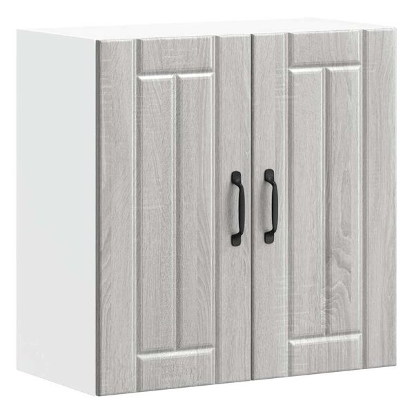 vidaXL Kuchynská nástenná skrinka Lucca, sivé sonoma, kompozitné drevo