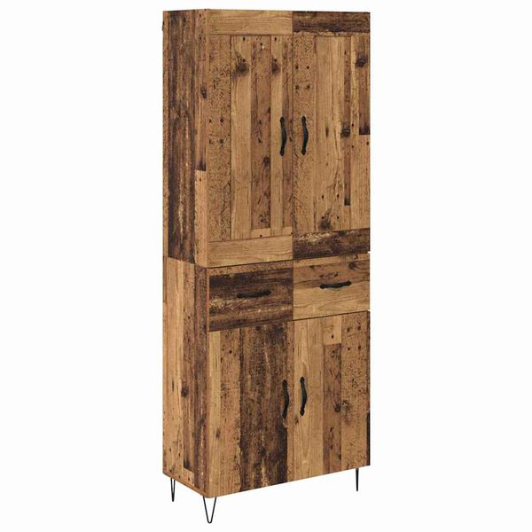 vidaXL Highboard Star&eacute; drevo 69,5 x 34 x 180 cm Kompozitn&eacute; drevo