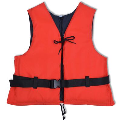vidaXL Plávacia záchranná vesta, 50 N, 50-70 kg, červená