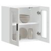 vidaXL Kuchynsk&aacute; n&aacute;stenn&aacute; skrinka so sklenen&yacute;mi dvierkami Porto biela