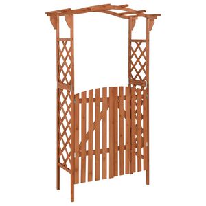 vidaXL Pergola s br&aacute;nkou 116x40x204 cm mas&iacute;vne jedľov&eacute; drevo