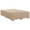 vidaXL Boxspring posteľ s matracom kapučínová 140x190 cm umelá koža