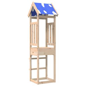 vidaXL Hern&aacute; veža Hned&aacute; 52.5 x 46.5 x 208 cm Mas&iacute;vne borovicov&eacute; drevo