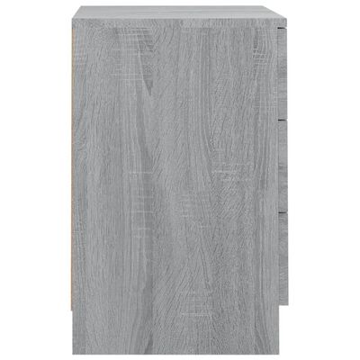 vidaXL Nočný stolík sivý sonoma 38x35x56 cm spracované drevo