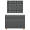 vidaXL Boxspring posteľ s matracom tmavosivá 90x190 cm látka