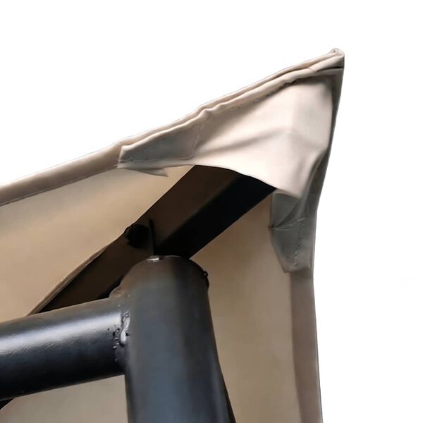 vidaXL Alt&aacute;nok/pr&iacute;stre&scaron;ok/stan/baldach&yacute;n 4x4 m, oceľ, b&eacute;žov&yacute;