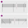 vidaXL Drôtený plot s prírubou antracitový 2x25 m