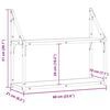 vidaXL Stenná polica Staré drevo 60 x 21 x 51 cm Kompozitné drevo