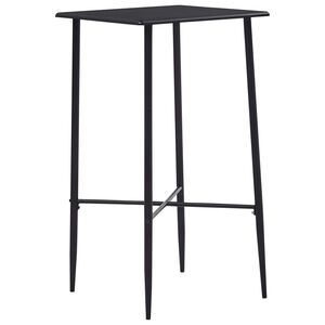 vidaXL Barov&yacute; st&ocirc;l čierny 60x60x111 cm MDF