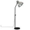 vidaXL Podlahov&aacute; lampa 25 W starožitn&aacute; strieborn&aacute; 30x30x90-150 cm E27