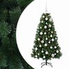vidaXL Umel&yacute; vianočn&yacute; stromček s vianočnou guľou 120 cm 150 LED