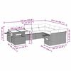 vidaXL 10-dielna z&aacute;hradn&aacute; sedacia s&uacute;prava s vank&uacute;&scaron;mi polyratanov&aacute; siv&aacute;