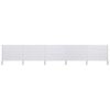 vidaXL 5-panelová zábrana proti vetru látková 600x120 cm piesková a biela
