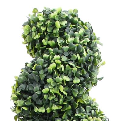 vidaXL Umelý krušpán v tvare špirály s kvetináčom zelený 89 cm