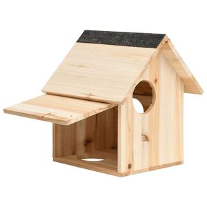 vidaXL Domček pre veveričky mas&iacute;vne jedľov&eacute; drevo 26x25x29 cm
