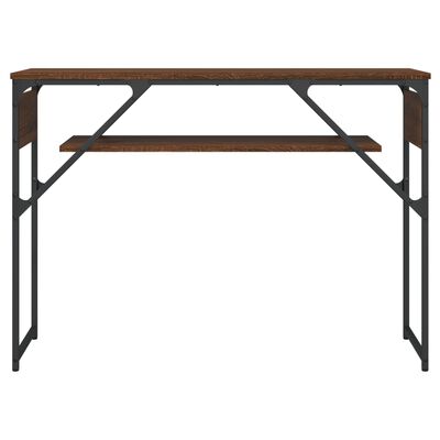 vidaXL Konzolový stolík s policou hnedý dub 105x30x75 cm kompoz. drevo