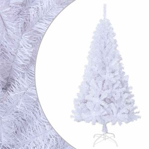 vidaXL Umel&yacute; vianočn&yacute; stromček s hust&yacute;m ihlič&iacute;m, biely 150 cm, PVC