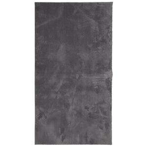 vidaXL Koberec HUARTE kr&aacute;tky vlas m&auml;kk&yacute; um&yacute;vateľn&yacute; antracit 60x110 cm