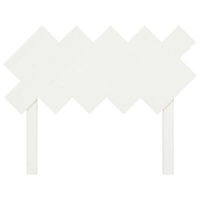 vidaXL Čelo postele biele 104x3x80,5 cm masívna borovica