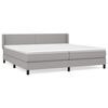 vidaXL Posteľn&yacute; r&aacute;m boxsping s matracom bledosiv&yacute; 200x200 cm l&aacute;tka