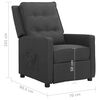 vidaXL Skl&aacute;pacie kreslo tmavosiv&eacute; l&aacute;tkov&eacute;