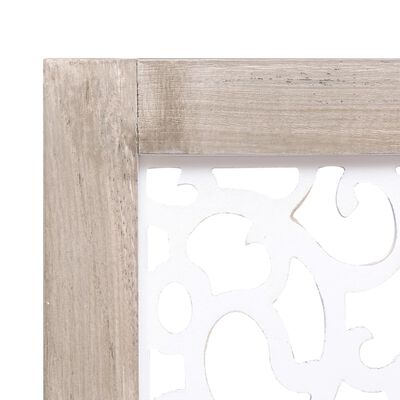 vidaXL 6-panelový paraván biely 210x165 cm masívne drevo