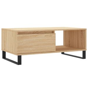 vidaXL Konferenčn&yacute; stol&iacute;k dub sonoma 90x50x36,5 cm spracovan&eacute; drevo