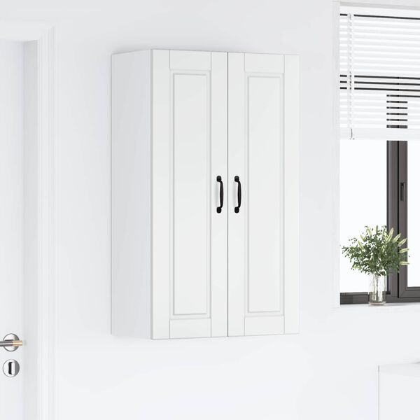 vidaXL Kuchynsk&aacute; skriňa s poličkou Vysok&yacute; lesk bielej 60 x 31 x 100 cm