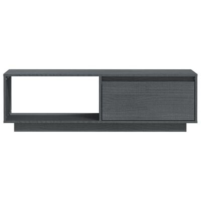 vidaXL TV skrinka sivá 110x30x33,5 cm borovicový masív