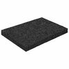 vidaXL Pad z gumov&yacute;ch gran&uacute;l na dvor Čierny 6 x 9 x 0,8 cm Guma