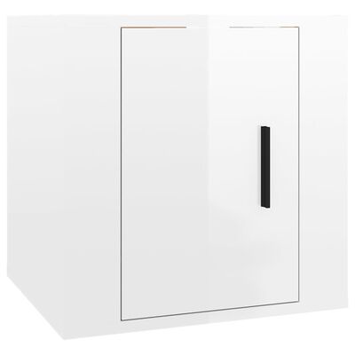 vidaXL 5-dielna súprava TV skriniek lesklá biela spracované drevo