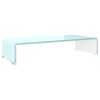vidaXL TV stojan/stojan pod monitor, sklo, zelen&yacute; 60x25x11 cm