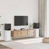 vidaXL Stojany na reproduktor 2 ks biele 30x30x60 cm kompozitn&eacute; drevo
