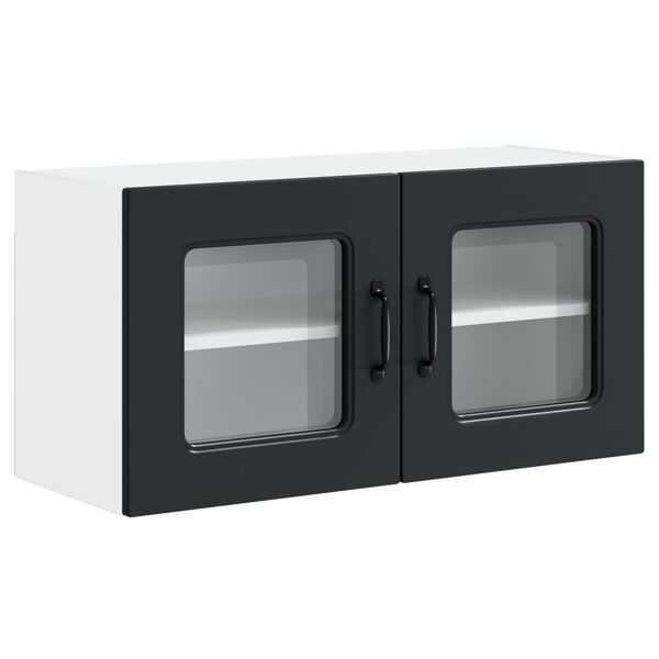 vidaXL Kuchynsk&aacute; skriňa Kalmar Čierna 80 x 31 x 40 cm Kompozitn&eacute; drevo