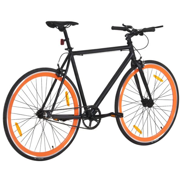 vidaXL Bicykel s pevným prevodom čierno-oranžový 700c 55 cm