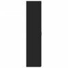 vidaXL Vysoká skrinka, čierna 30x42,5x185 cm, kompozitné drevo