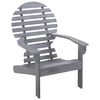vidaXL Stolička Adirondack, ak&aacute;ciov&yacute; mas&iacute;v, siv&aacute;