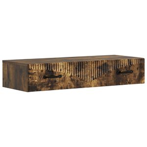 vidaXL N&aacute;stenn&yacute; bočn&yacute; st&ocirc;l Dymov&yacute; dub 87,5 x 34,5 x 17 cm