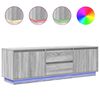 vidaXL TV skrinka s LED, siv&yacute; dub sonoma 160,5x41x50 cm