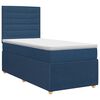 vidaXL Posteľ boxspring s matracom Modr&aacute; 90 x 190 cm L&aacute;tka