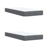 vidaXL Posteľn&yacute; r&aacute;m boxspring s matracom tmavosiv&yacute; 200x200 cm zamat