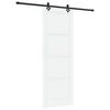 vidaXL Posuvn&eacute; dvere ORKDAL 83 x 232 cm Borovicov&yacute; mas&iacute;v Biela