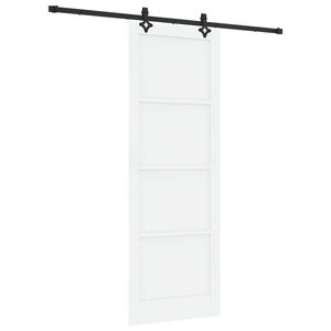 vidaXL Posuvn&eacute; dvere ORKDAL 83 x 232 cm Borovicov&yacute; mas&iacute;v Biela