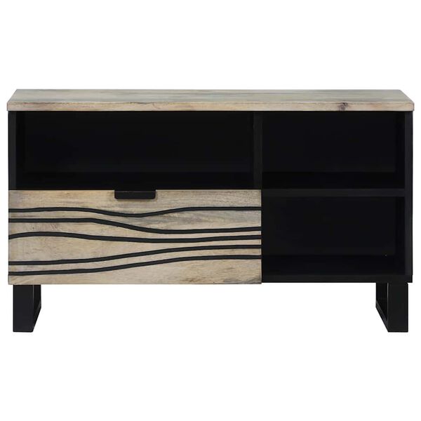 vidaXL TV jednotky so z&aacute;suvkou Biela 80 x 33 x 46 cm Kompozitn&eacute; drevo