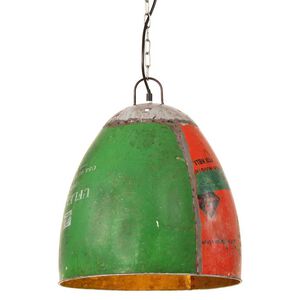vidaXL Industri&aacute;lna okr&uacute;hla z&aacute;vesn&aacute; lampa 25 W farebn&aacute; 42 cm E27